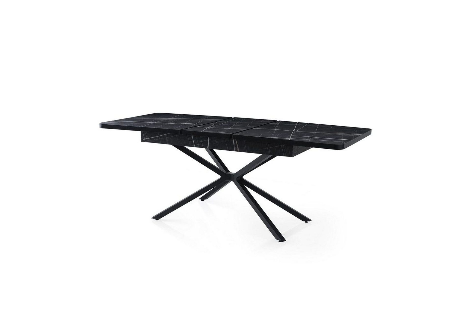 Cassel Spisebord 160 cm Rektangulær - Sort/Hvit