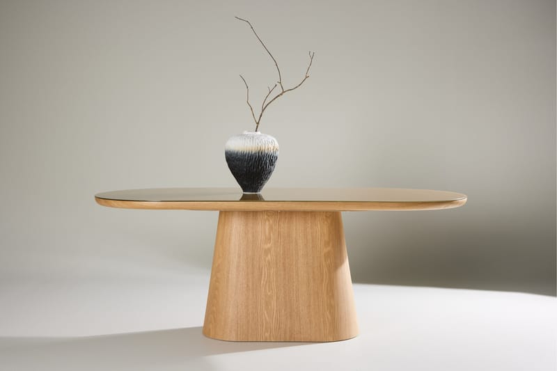 Castor Spisebord 200 cm Oval - Natur - Møbler - Bord - Spisebord & kjøkkenbord