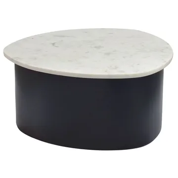 Cedrik sofabord med marmorplate - hvit / svart - Møbler - Bord - Sofabord