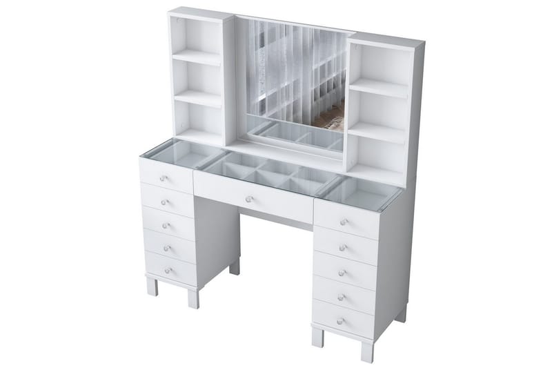 Ceylon Sminkebord 120 cm - Hvit - Møbler - Bord - Sminkebord & toalettbord
