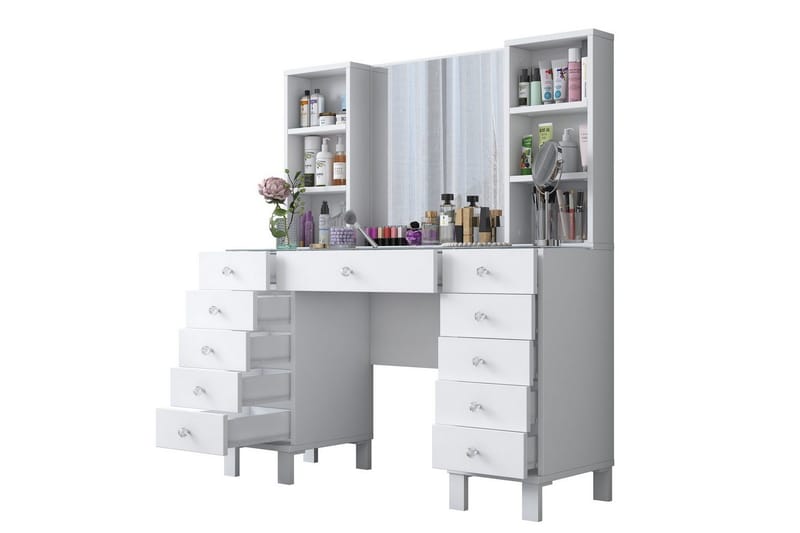 Ceylon Sminkebord 120 cm - Hvit - Møbler - Bord - Sminkebord & toalettbord