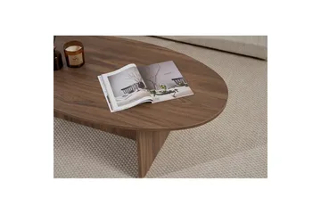 Ceyra Ovalt Sofabord 120 cm i Tre - Brun - Møbler - Bord - Sofabord