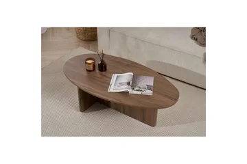 Ceyra Ovalt Sofabord 120 cm i Tre - Brun - Møbler - Bord - Sofabord