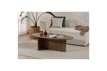 Ceyra Ovalt Sofabord 120 cm i Tre - Brun - Møbler - Bord - Sofabord