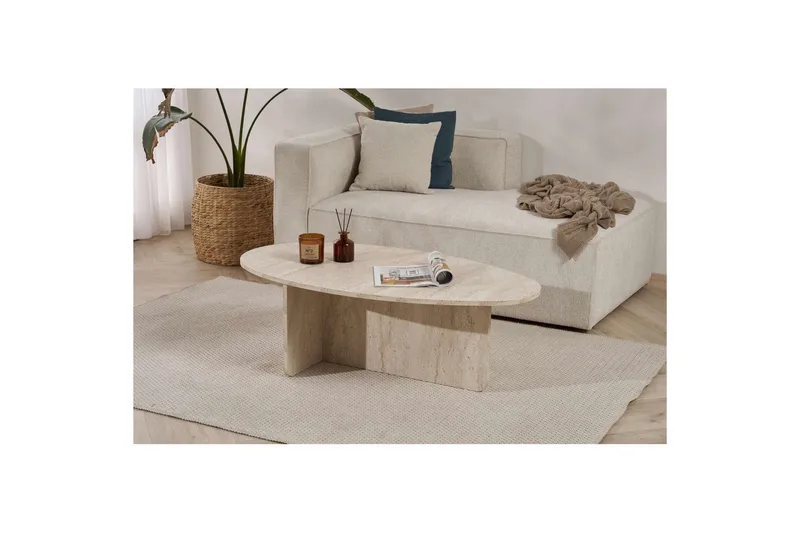 Ceyra Sofabord 120 cm - Beige - Møbler - Bord - Sofabord