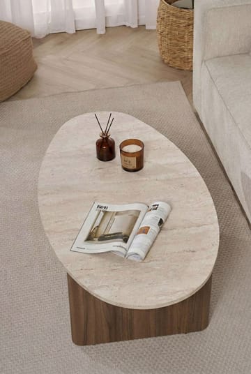 Ceyra Sofabord 120x40x65 cm - Travertine Walnut - Møbler - Bord - Sofabord