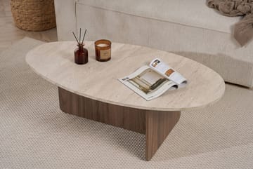 Ceyra Sofabord 120x40x65 cm - Travertine Walnut - Møbler - Bord - Sofabord