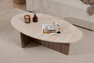 Ceyra Sofabord 120x40x65 cm - Travertine Walnut - Møbler - Bord - Sofabord