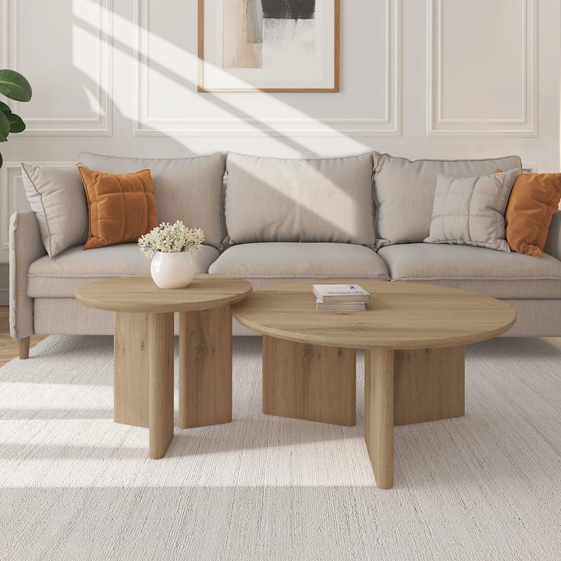 Chatham sofabord rundt 80 cm - Eik - Møbler - Bord - Sofabord