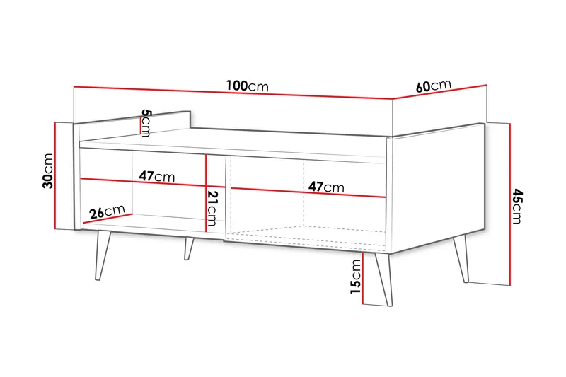 Chiku Sofabord 100 cm - Beige - Møbler - Bord - Sofabord