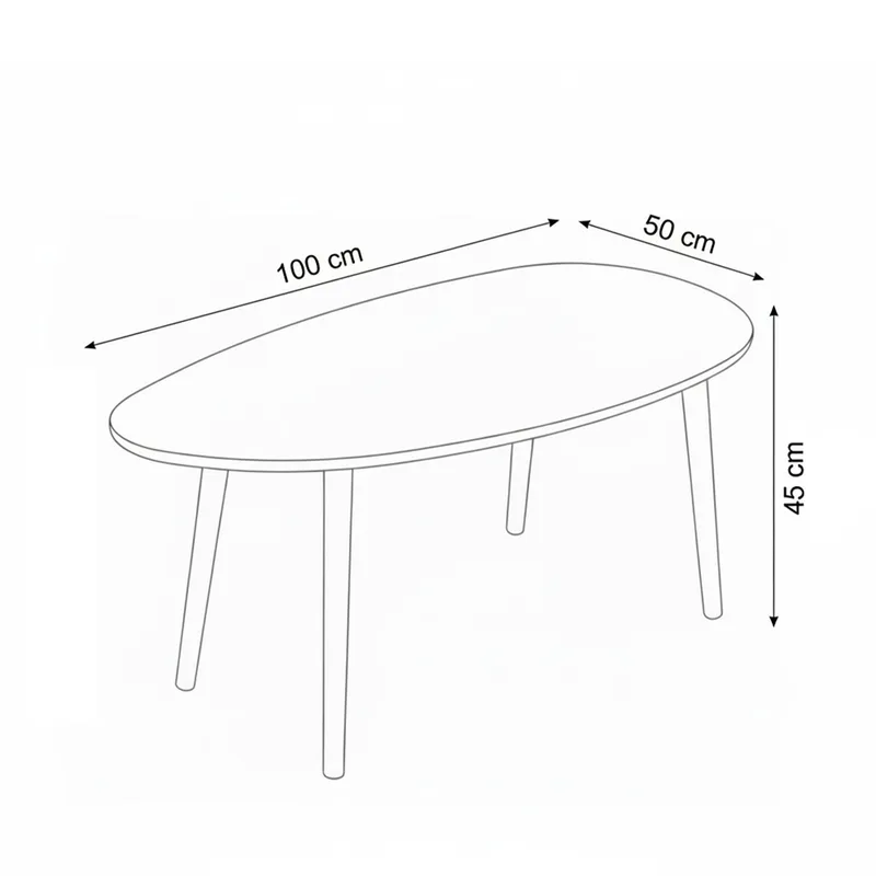 Childress sofabord 100 cm - Valnøtt - Møbler - Bord - Sofabord