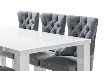 Cibus Spisegruppe 180 cm inkl. 6 Bergviken Stoler - Hvit - Møbler - Bord - Spisegrupper
