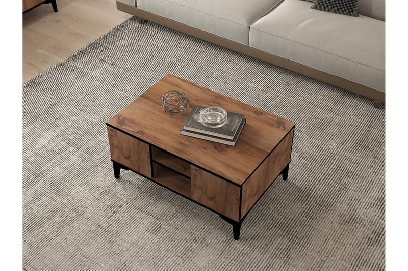 Cide Sofabord 90 cm - Brun/Svart - Møbler - Bord - Sofabord