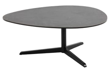 Cimino Ovalt Sofabord 100 cm i Keramikk med Understell i Metall - Mørkegrå - Møbler - Bord - Sofabord