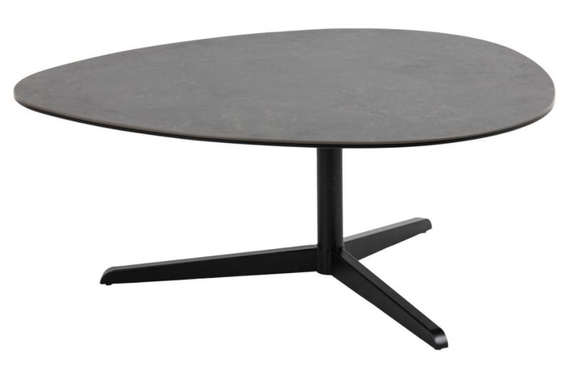 Cimino Ovalt Sofabord 100 cm i Keramikk med Understell i Metall - Mørkegrå - Møbler - Bord - Sofabord