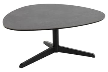 Cimino Ovalt Sofabord 84 cm i Keramikk med Understell i Metall - Mørkegrå - Møbler - Bord - Sofabord