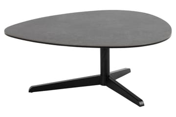 Cimino Ovalt Sofabord 84 cm i Keramikk med Understell i Metall - Mørkegrå - Møbler - Bord - Sofabord