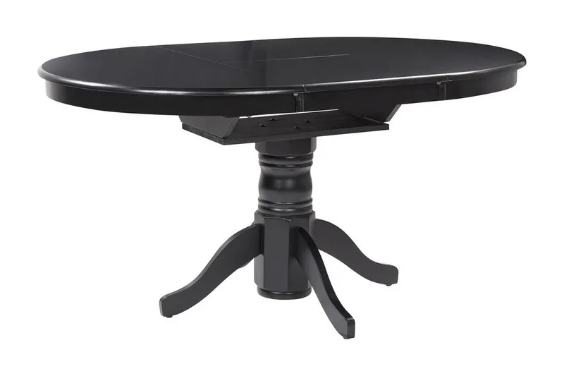 Cinnamon Spisebord 106x74 cm Rundt, Svart