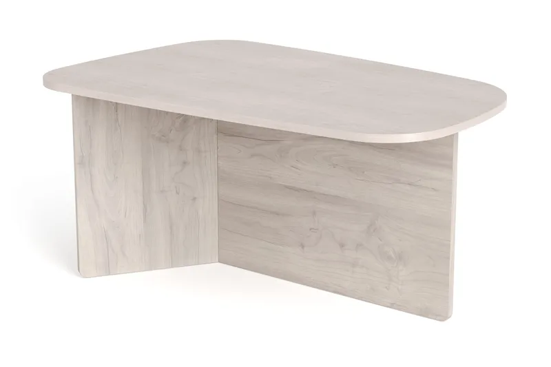 Coffee table Bark, Hvitlasert eik