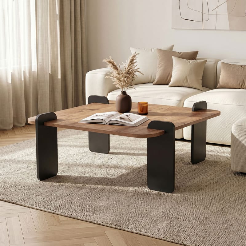 Coffee Table Nordure Furu Svart - Møbler - Bord - Sofabord