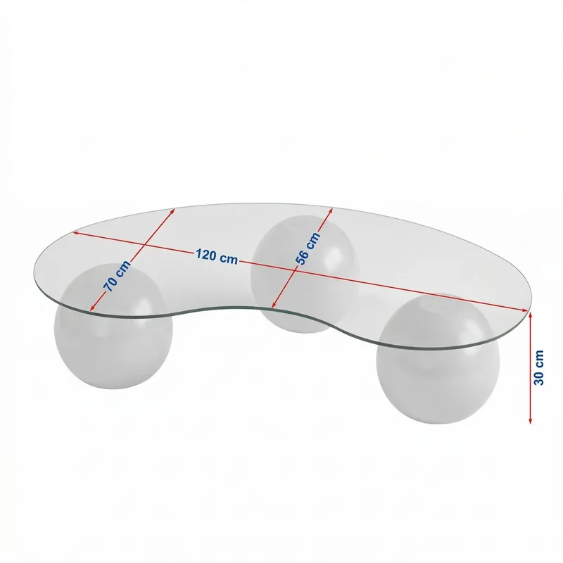 Coffee Table Nordure Transparent - Møbler - Bord - Sofabord