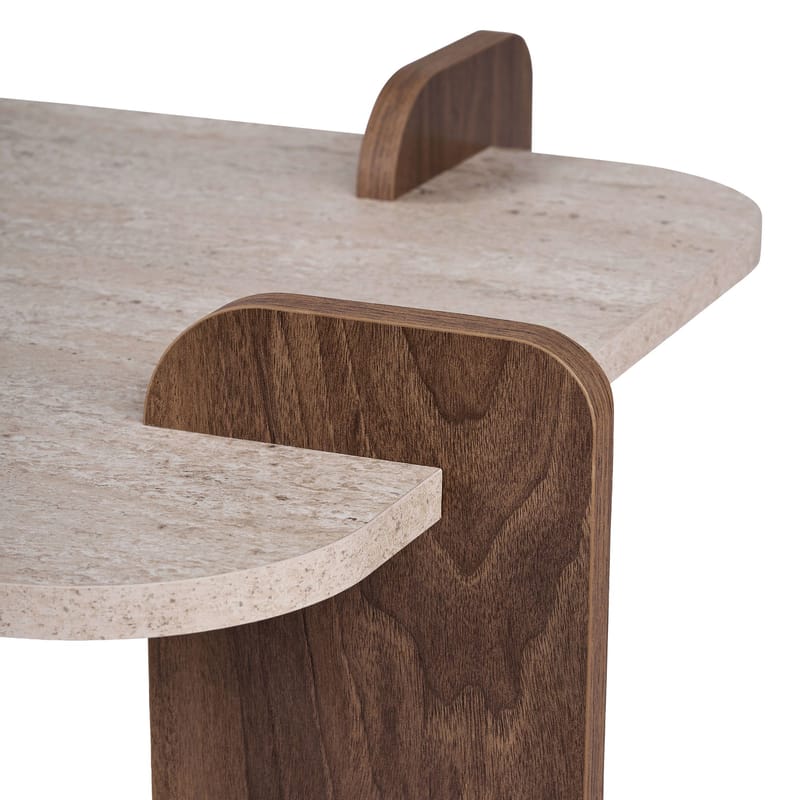 Coffee Table Nordure Travertin Valnöt - Møbler - Bord - Sofabord