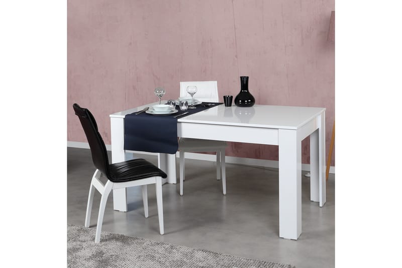 Comfortale Spisebord Forlengningsbart - Hvit - Spisebord & kjøkkenbord