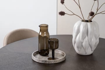 Copenhagen spisegruppe 115 cm rund med 4 Velvet-stoler - Beige - Møbler - Bord - Spisegrupper