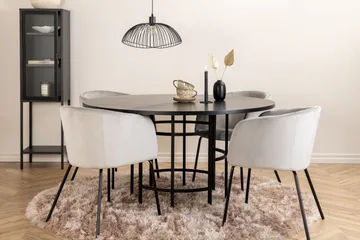 Copenhagen spisegruppe 140 cm rund med 4 Berit-stoler - Møbler - Bord - Spisegrupper