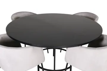 Copenhagen spisegruppe 140 cm rund med 4 Berit-stoler - Møbler - Bord - Spisegrupper