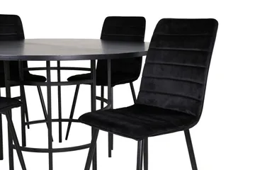 Copenhagen Spisegruppe 140 cm Rund med 4 Windu Luksus stoler - Møbler - Bord - Spisegrupper