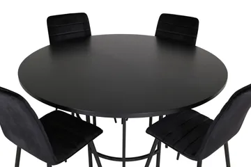 Copenhagen Spisegruppe 140 cm Rund med 4 Windu Luksus stoler - Møbler - Bord - Spisegrupper