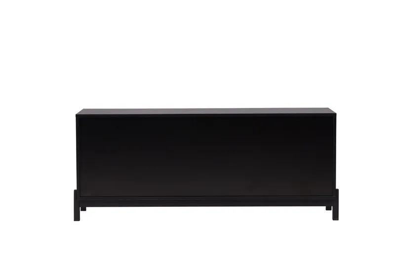 Corpus Gulvstående TV-benk 138 cm med Oppbevaring i Malt Tre - Svart - Møbler - Mediamøbel & tv møbel - TV-benk & mediabenk