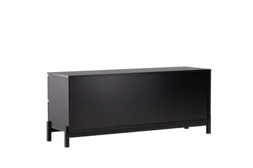 Corpus Gulvstående TV-benk 138 cm med Oppbevaring i Malt Tre - Svart - Møbler - Mediamøbel & tv møbel - TV-benk & mediabenk