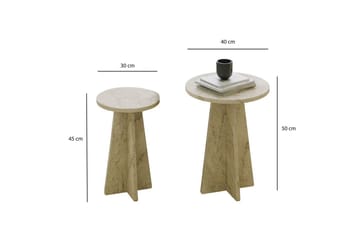 Corren Stuebord 40 cm - Travertin - Møbler - Bord - Sofabord