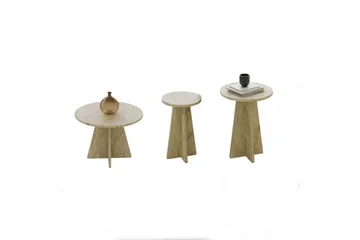 Corren Stuebord 60 cm - Travertin - Møbler - Bord - Sofabord