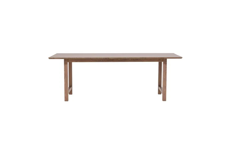 Count Stort Rektangulært Spisebord 220 cm med Tre- og Eikutseende, Brun