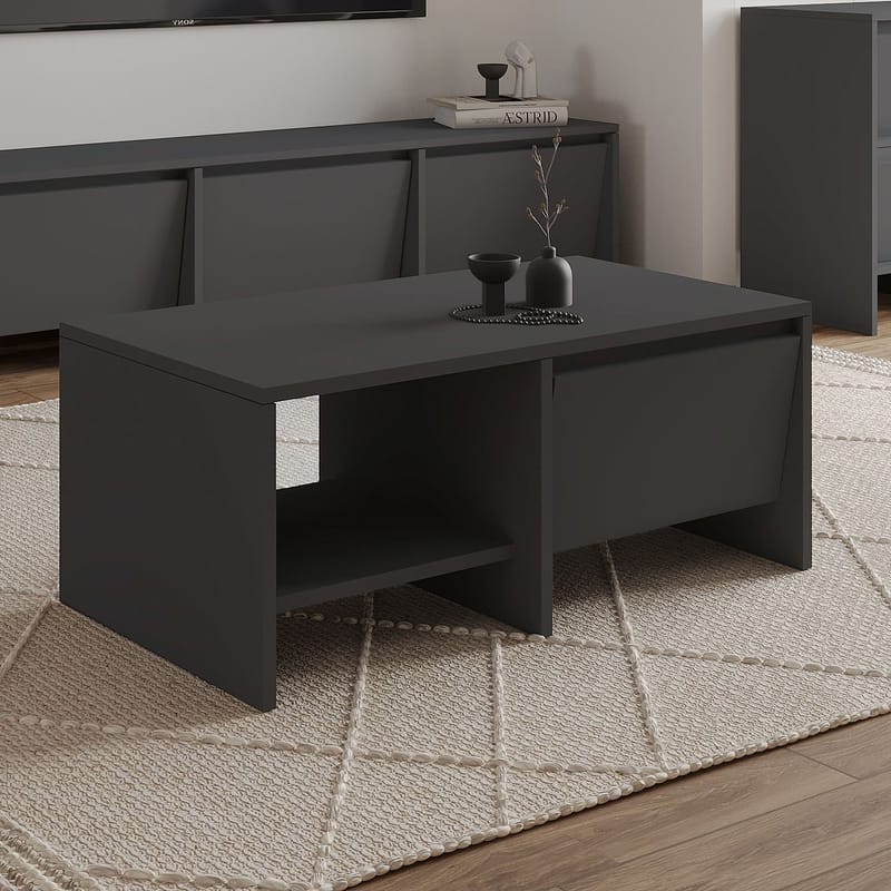 Crala Sofabord 90x35x45 cm - Antrasitt - Møbler - Bord - Sofabord