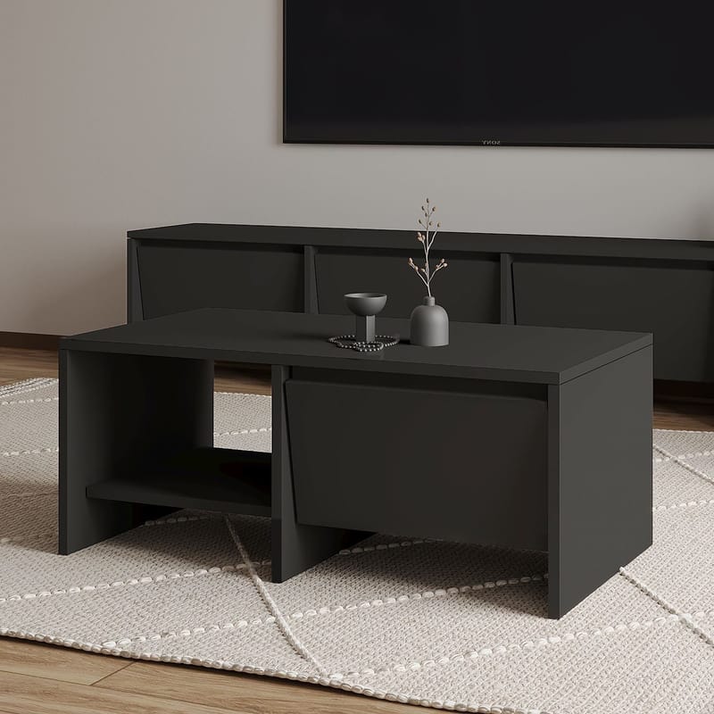 Crala Sofabord 90x35x45 cm - Antrasitt - Møbler - Bord - Sofabord