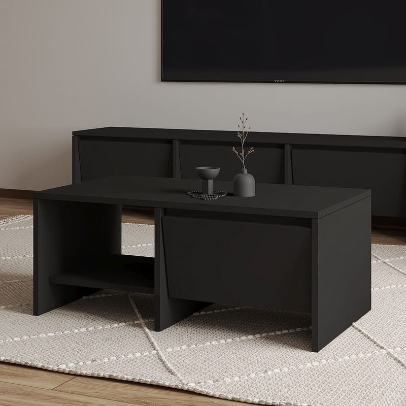 Crala Sofabord 90x35x45 cm - Svart - Møbler - Bord - Sofabord