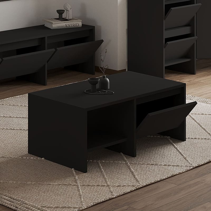 Crala Sofabord 90x35x45 cm - Svart - Møbler - Bord - Sofabord