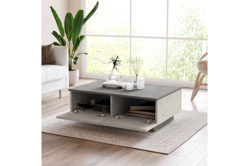 Cranner Sofabord 90 cm - Sølv/Antrasitt - Sofabord
