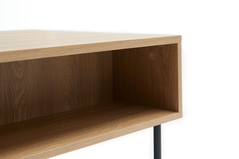 Cyndy 110 cm Rektangulært Sofabord med Skuffer i Lyst Tre - Beige - Møbler - Bord - Sofabord