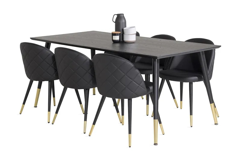 Daicy Spisegruppe med 6 Valerie Spisestoler