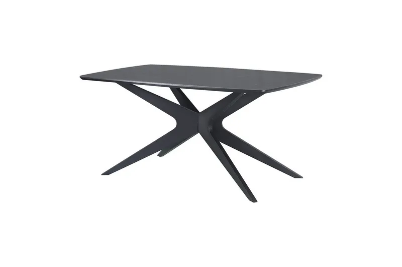 Dakona Spisebord Rektangulær 160x90 cm, Svart