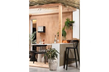 Damon Lite Rundt Spisebord 100 cm i Fiber Clay med Betongutseende - Hvit - Møbler - Bord - Spisebord & kjøkkenbord