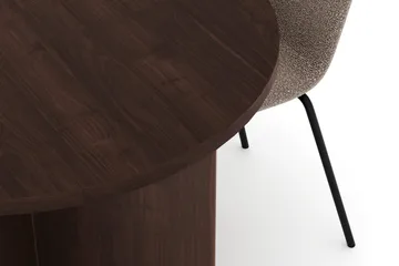 Dano Spisebord 180 cm med 4 Katy Spisestoler - Valnøtt / Greige - Møbler - Bord - Spisegrupper
