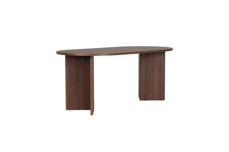 Dano Spisebord 180 cm med 4 Nibe Plus Spisestoler - Hvit/Brun - Møbler - Bord - Spisegrupper