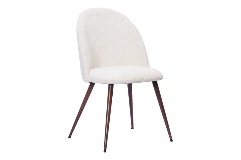 Dano Spisebord 180 cm med 4 Nibe Plus Spisestoler - Hvit/Brun - Møbler - Bord - Spisegrupper