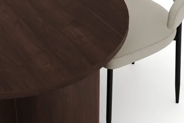 Dano Spisebord 180 cm med 4 Sawako Spisestoler - Valnøtt / Beige - Møbler - Bord - Spisegrupper